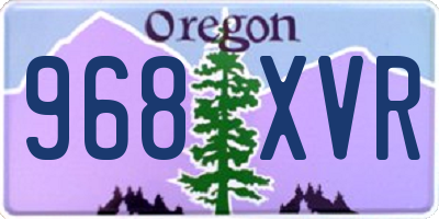 OR license plate 968XVR