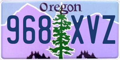 OR license plate 968XVZ