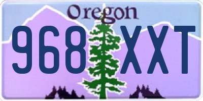 OR license plate 968XXT