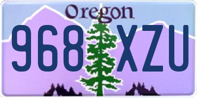 OR license plate 968XZU