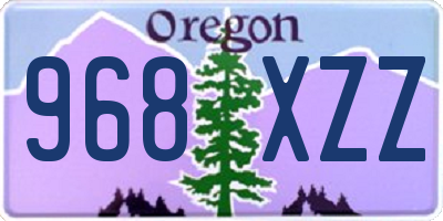 OR license plate 968XZZ