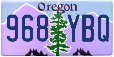 OR license plate 968YBQ
