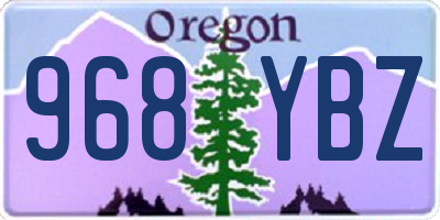 OR license plate 968YBZ