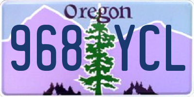 OR license plate 968YCL