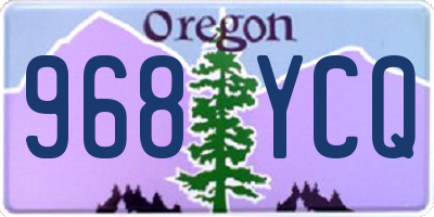 OR license plate 968YCQ