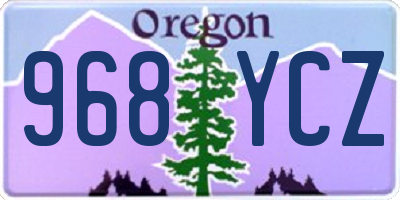 OR license plate 968YCZ