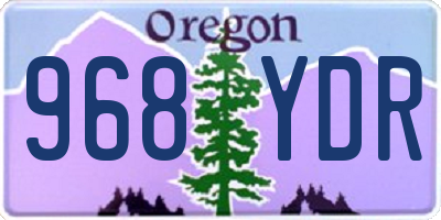 OR license plate 968YDR