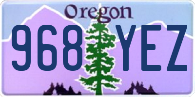 OR license plate 968YEZ