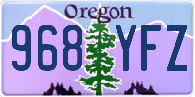 OR license plate 968YFZ