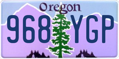 OR license plate 968YGP