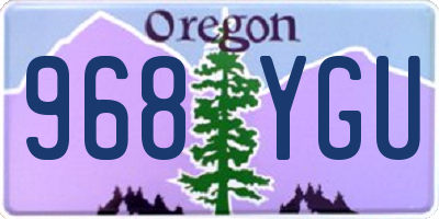 OR license plate 968YGU