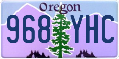 OR license plate 968YHC