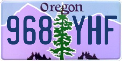 OR license plate 968YHF