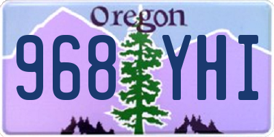 OR license plate 968YHI