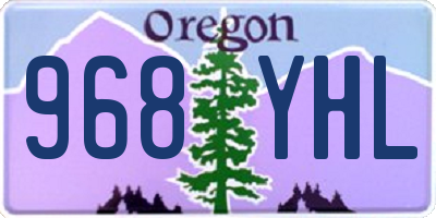 OR license plate 968YHL