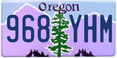 OR license plate 968YHM