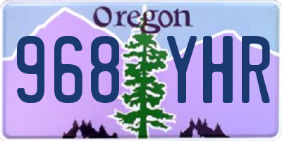 OR license plate 968YHR