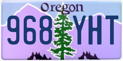 OR license plate 968YHT