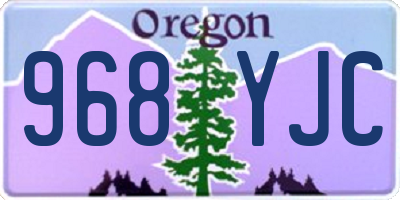 OR license plate 968YJC