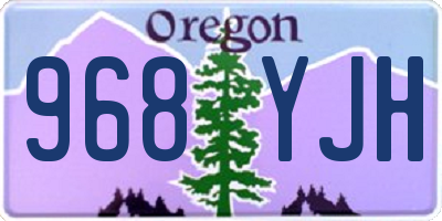 OR license plate 968YJH