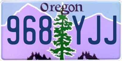 OR license plate 968YJJ