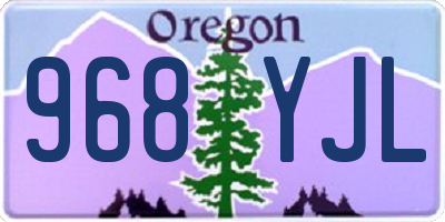 OR license plate 968YJL