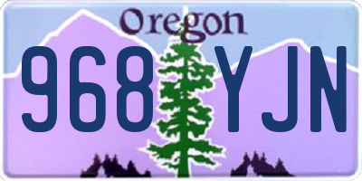 OR license plate 968YJN