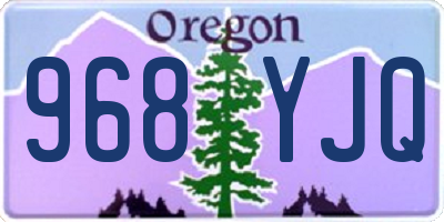 OR license plate 968YJQ