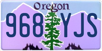 OR license plate 968YJS