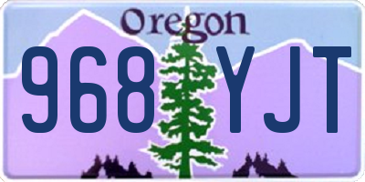 OR license plate 968YJT