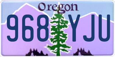 OR license plate 968YJU