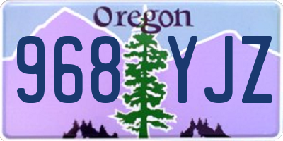 OR license plate 968YJZ