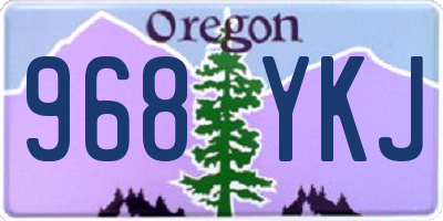 OR license plate 968YKJ