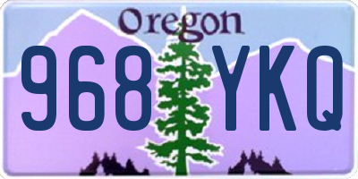 OR license plate 968YKQ