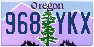 OR license plate 968YKX