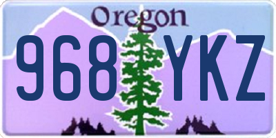 OR license plate 968YKZ