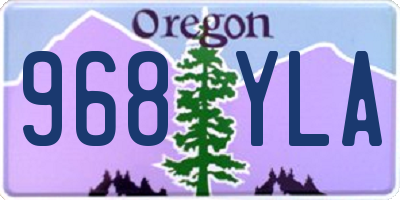 OR license plate 968YLA