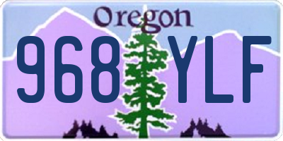 OR license plate 968YLF