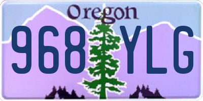OR license plate 968YLG