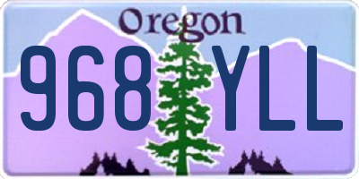 OR license plate 968YLL