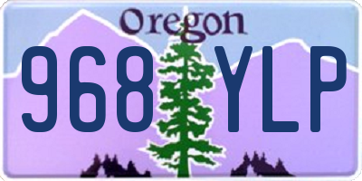 OR license plate 968YLP