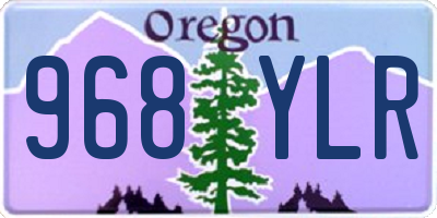 OR license plate 968YLR