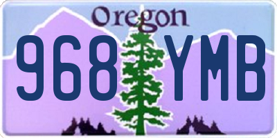 OR license plate 968YMB