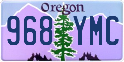 OR license plate 968YMC