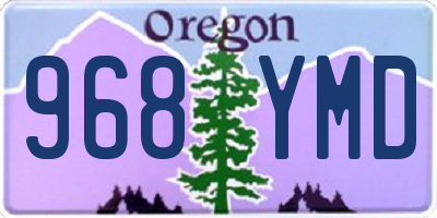 OR license plate 968YMD