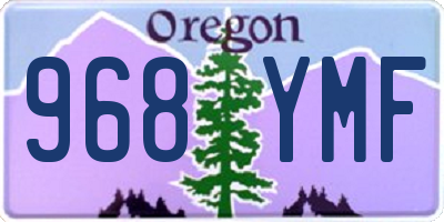 OR license plate 968YMF