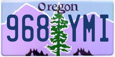 OR license plate 968YMI