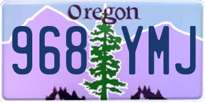 OR license plate 968YMJ