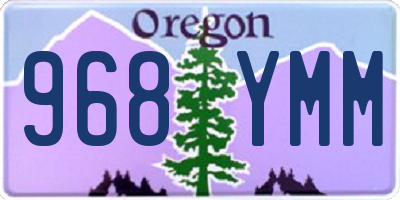 OR license plate 968YMM