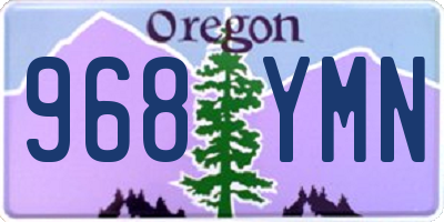 OR license plate 968YMN